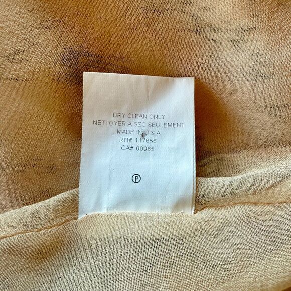 Thakoon Women's Sleeveless Gathered Drape Sheath Pencil Dress in Peach and Gray - Picture 7 of 11